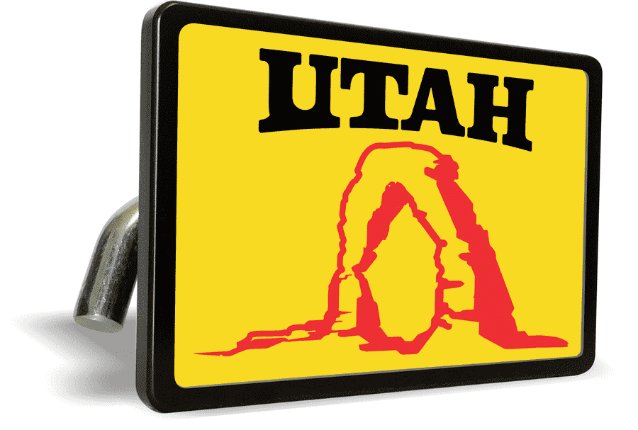Utah State, Delicate Arch (Color) - Tow Hitch Cover